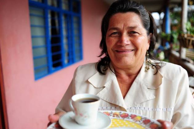 Colombian woman coffee